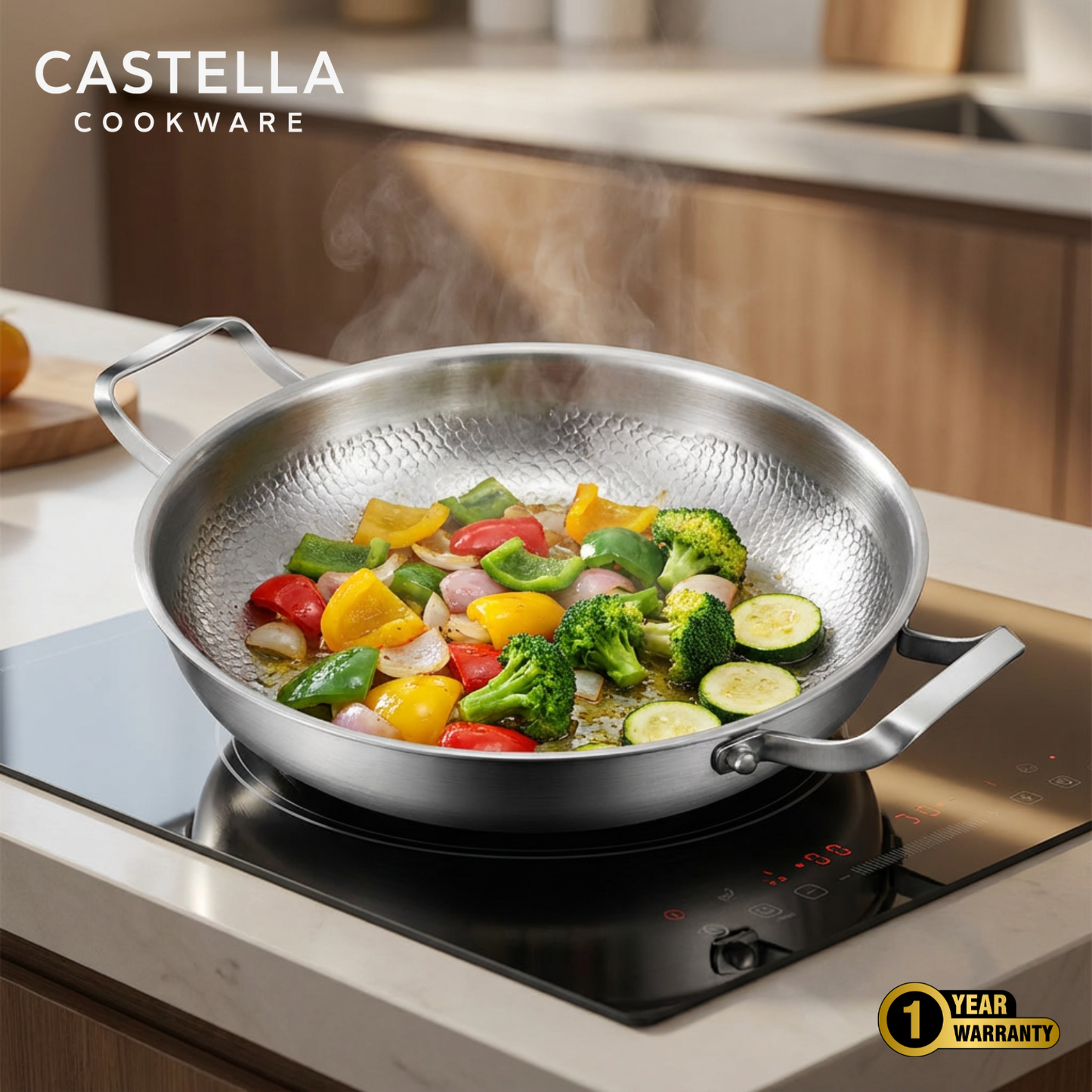 Versatile Titanium Two-Handled Sauté Pan for Effortless Cooking