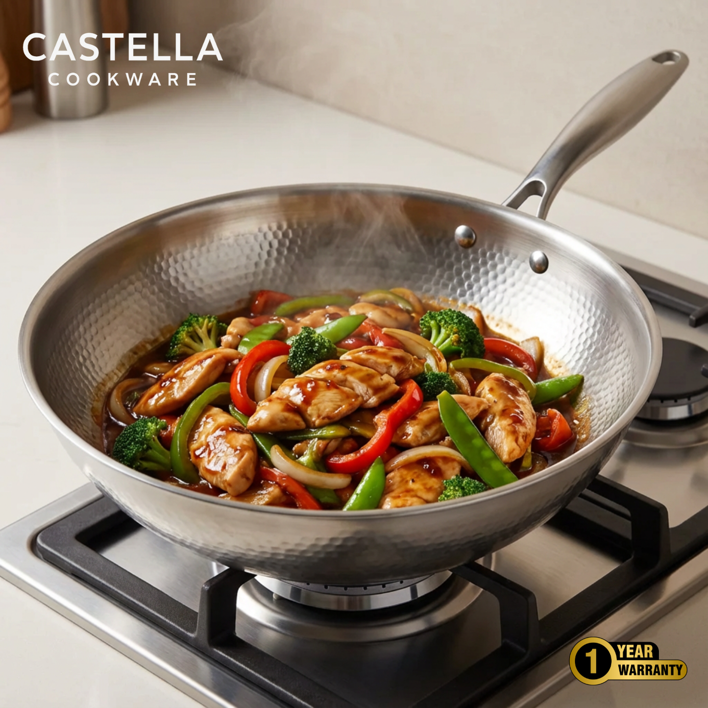 Pure Titanium 4-Piece Cookware Set with Free Lids