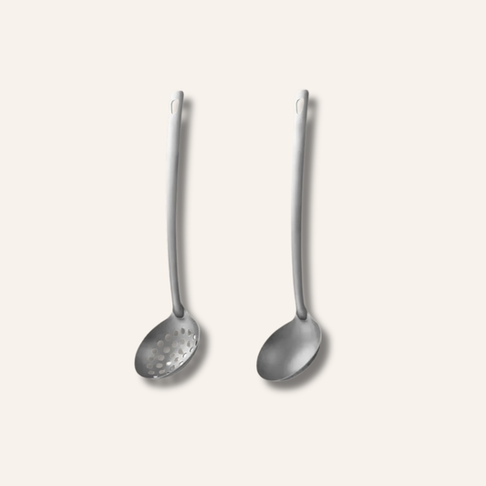 Set of Titanium Soup Spoons for Durable Dining