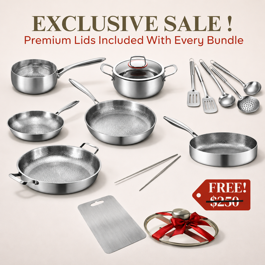 Pure Titanium Signature Set with Complimentary Lids