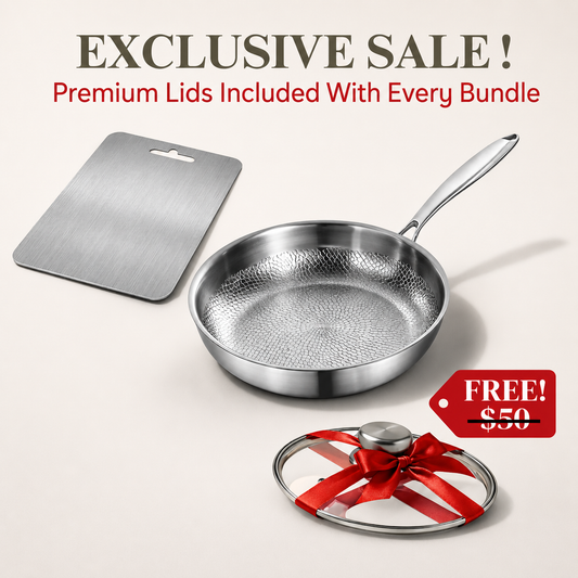 Pure Titanium Cook & Cut Bundle with Free Lid
